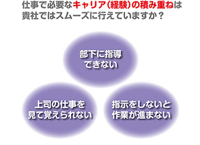 仕事で必要なキャリア(経験)の積み重ねは貴社ではスムーズに行えていますか?